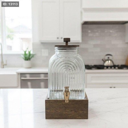 مطربان مربع زجاج حنفية 3لتر