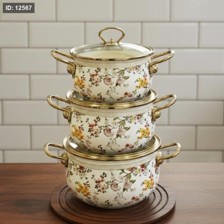 طقم/3 طناجر زينكو 18/20/22سم